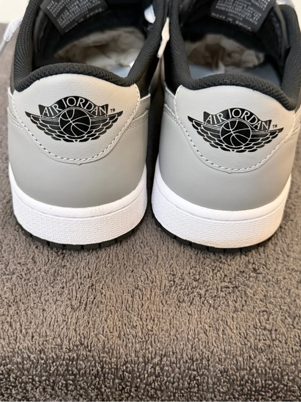 Nike Air Jordan 1 “low”. Men’s size 10 1/2 in “Shadow Grey” colorway.